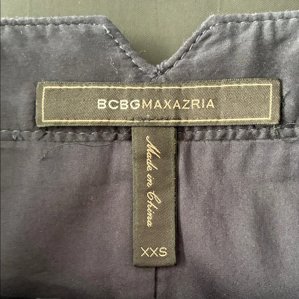 BCBGMaxAzria Two-Tone Denim Mini Skirt
